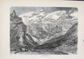 Original Old Antique Print Creux Des Champs Village Mountain C1890 Victorian