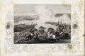 Original Old Antique Print Battle Tchervaya Russian Trakttr Bridge