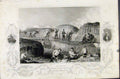 Original Old Antique Print Working Trenches Debastopol C1855 19th