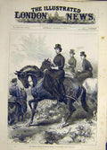 Original Old Antique Print 1883 Imperial Crown Princess Germany Army Manoeuvres