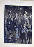 Original Old Antique Print 1884 Deserter Paget Prisoner Sier Troops Victorian
