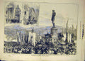 Old Antique Print 1875 Santa Croce Michel Angelo Festival Florence David 19th