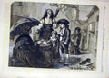 Original Old Antique Print 1858 Spending-A-Sou Solomons Fine Art 19th