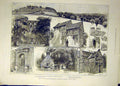 Original Old Antique Print 1887 Salisbury Church Archaeological Society Wardour