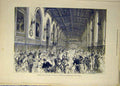 Original Old Antique Print 1879 Duke Connaught Dejeuner Windsor Castle Marriage