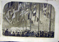 Original Old Antique Print 1859 Cobden Banquet Rochdale Sketch Williams 19th