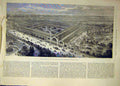 Original Old Antique Print 1887 Newcstle-On-Tyne View Royal Jubilee Buildings