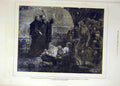 Original Old Antique Print 1878 Christianity Missionaries Sacrifice Christie Art