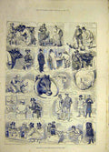 Original Old Antique Print 1882 Birmingham Fat-Cattle Show Sketches Animal 19th