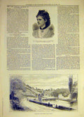 Original Old Antique Print 1882 Princee Wilhelm Wurtemberg Chapelizod Dublin