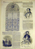 Old Antique Print 1846 Royal Exchange Gate Miles O'Brien Tangemere Sussex 19th