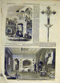 Old Antique Print 1856 Caf∆üã®´ Karasu Richter Russian-Cross Mirza Baidar 19th