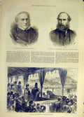 Old Antique Print 1883 Sabine Spottiswoode Prince Wales Winchester Races 19th
