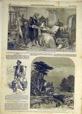 Original Old Antique Print 1850 First-Impression Selous Hampstead Branwhite 19th