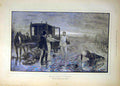 Original Old Antique Print 1888 Naval Manoeuvres Fleet Navy Signalling Signal