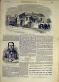 Original Old Antique Print 1855 Anglo-French Sebastopol Johnson Secretary 19th