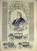 Original Old Antique Print 1851 Hunter Mayor Portrait Carriage Sheriff Cotterell