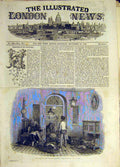 Original Old Antique Print 1846 Christmas Duncan Compliments-Of-The-Season Gifts