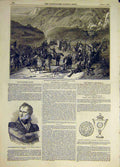 Original Old Antique Print 1847 French Algiers Vernet Scott Mexico Hanwell 19th