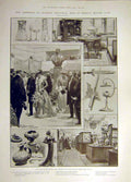 Original Old Antique Print 1902 Austrian Industrial Arts Prince'S Skating Club