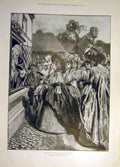 Old Antique Print 1902 Mazed Election Q Whigs Ill-Featured Ladies People 20th