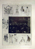 Original Old Antique Print 1902 Peace Celebrations City Cleaver Democracy 20th