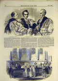 Original Old Antique Print 1849 Bishop Madras Norwich Llandaff Queen Mandates