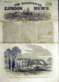 Original Old Antique Print 1861 Worcestershire Hartlebury Castle Read Building