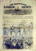 Original Old Antique Print 1869 Trial Windsor Election Petitiion Townhall 19th