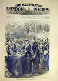 Original Old Antique Print 1879 Duke Duchess Connaught Brighton Sketch Victorian
