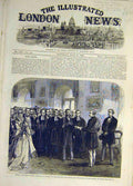 Original Old Antique Print 1868 Napier Mayor Corporation Dover Address Victorian