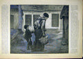 Original Old Antique Print 1887 Widow Frere Child Baby Cottage 19th
