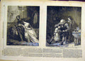 Original Old Antique Print 1855 Grandfather'S Watch Goodall Lauder Louise 19th