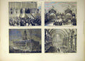 Old Antique Print 1872 Prince Arthur Leeds Townhall Roundhay Victoria Hal 19th