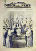 Original Old Antique Print 1883 Archbishop Canterbury Cathedral Marble Chair