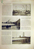 Old Antique Print 1901 America Cup Constitution Yacht Hms Euryalus Barrow 20th