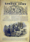 Original Old Antique Print 1852 Thomas Prophet Azreal Boswell Johnson Victorian