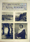 Original Old Antique Print 1902 Pictures Royal Academy Fine Art 20th Century