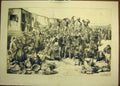 Old Antique Print 1871 Beach Crowd People Sand Entertainment Music Picnic 19th