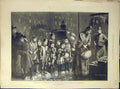 Original Old Antique Print 1889 Sketch Fishmonger Poulterer Shop Hopkins 19th