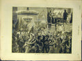 Original Old Antique Print 1881 Artist Carnival Ball Fancy-Dress Festival 19th