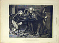 Original Old Antique Print 1879 Siers Past-Future Boy -Man Stocks 19th