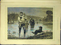 Original Old Antique Print 1880 Flooded-Out Home Tayler People Dog Floods 19th