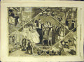 Original Old Antique Print 1860 Christmas Leap Year Claxton Sketch Victorian