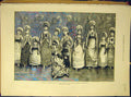 Original Old Antique Print 1879 Juvenile Christmas De-Coverley Greenaway 19th