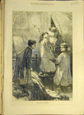 Original Old Antique Print 1876 The-Waits Robinson Children Fine Art Victorian
