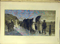 Old Antique Print 1876 Seaside-Enjoyment Ormsby Promenade Umbrella People 19th