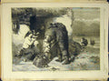 Original Old Antique Print 1857 Fisherman'S Return Hill Family Cottage Beach Art