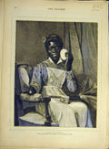 Original Old Antique Print 1878 Like-The-Missus Jacob Fine Art Maid Servant 19th