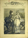 Original Old Antique Print 1871 Rival Blues Ladies Sketch Women 19th